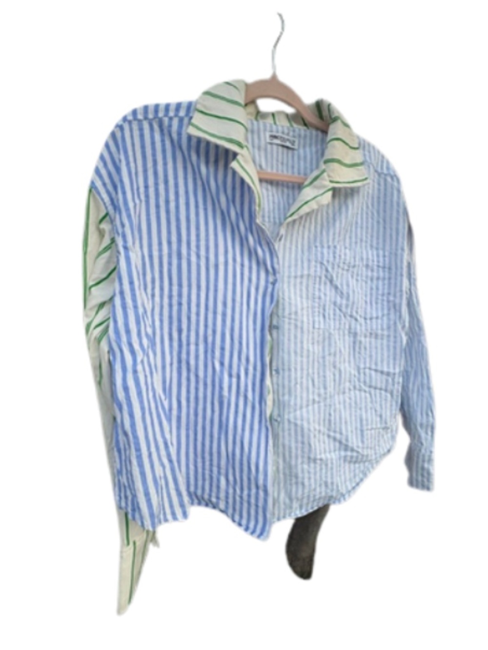 Princess Polly Get the Picture Shirt | Striped Button-Up | Size Small - Picture 2 of 6